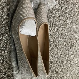 Mix No.  6 sparkly silver flats